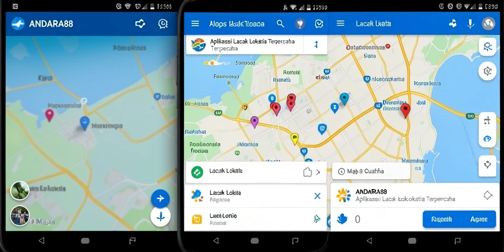 Tampilan antarmuka aplikasi ANDARA88 untuk pelacakan lokasi yang mudah digunakan.