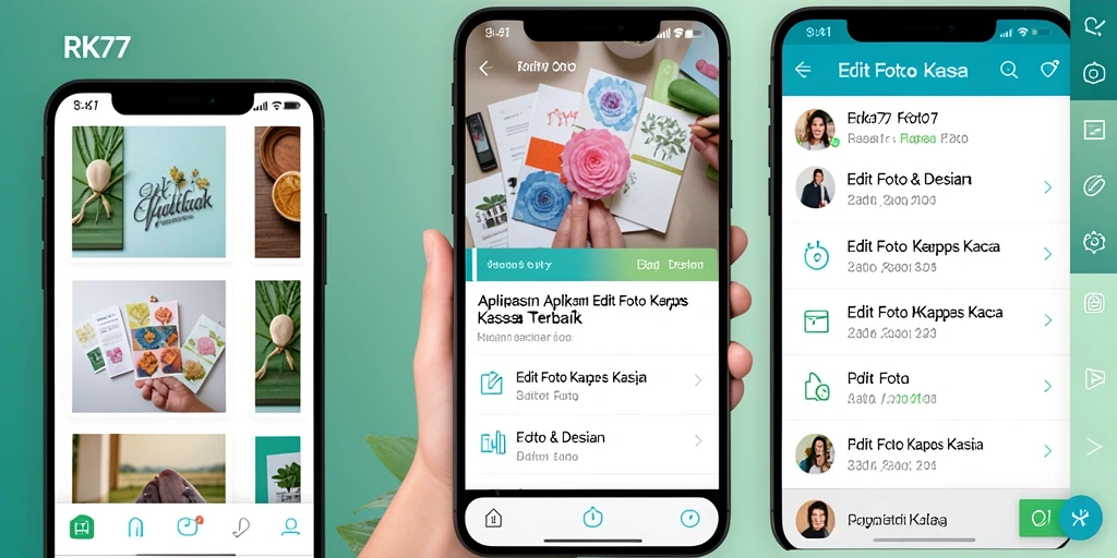Antarmuka RK77 yang ringkas untuk Edit Foto Kertas Kaca.