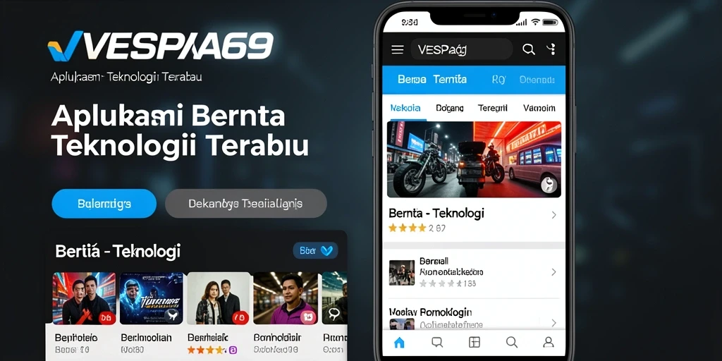 Tampilan antarmuka VESPA69 yang modern dan user-friendly.